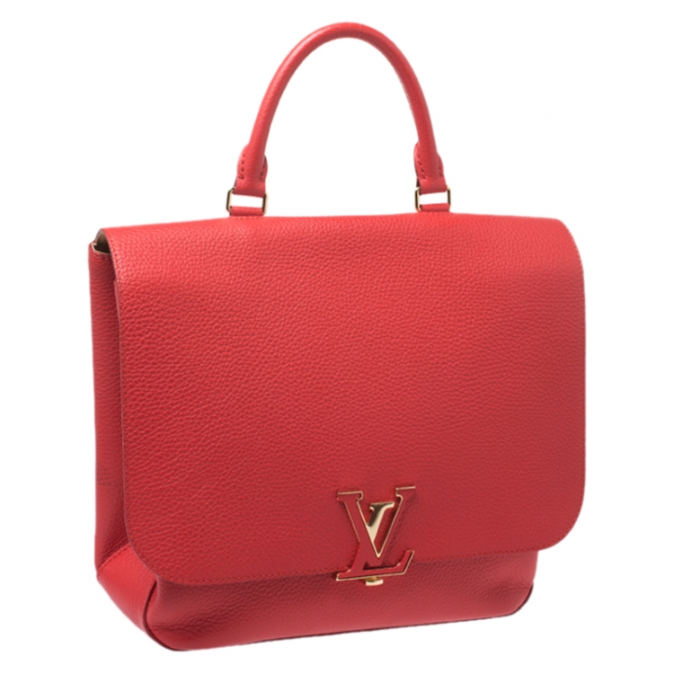 مملوكة مسبقًا Louis Vuitton Coquelicot Taurillon Leather Volta Bag