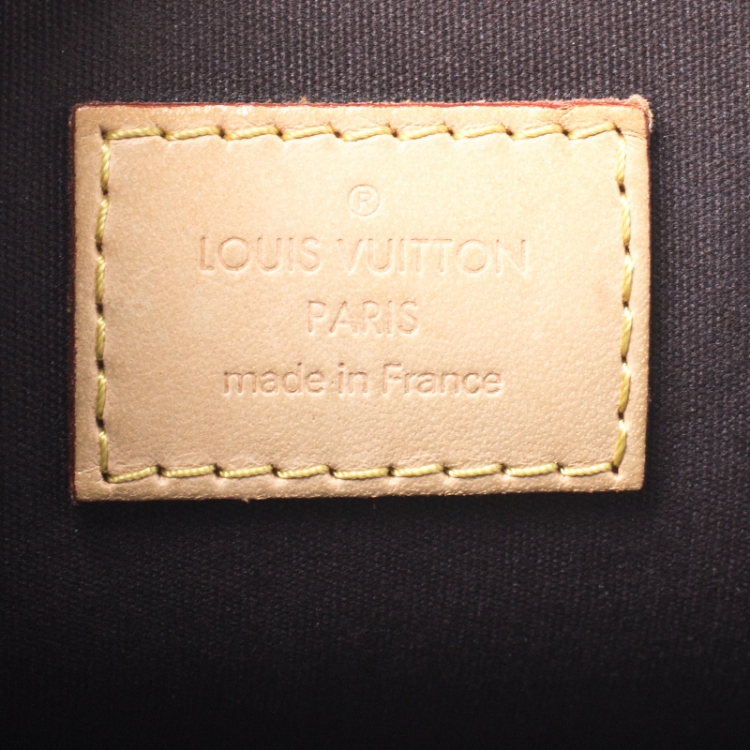 Pre Owned Louis Vuitton Amarante Monogram Vernis Alma GM Bag