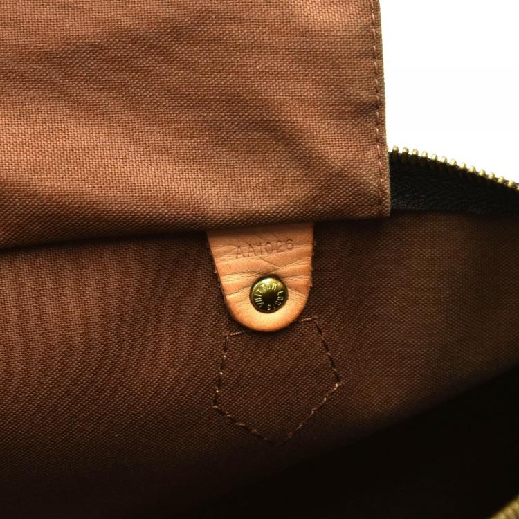 Pre Owned Louis Vuitton Monogram Canvas Speedy 35 City Bag