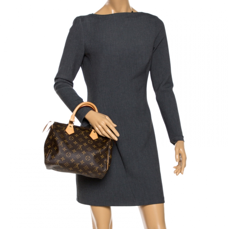 Pre Owned Louis Vuitton Monogram Canvas Speedy 25 Bag