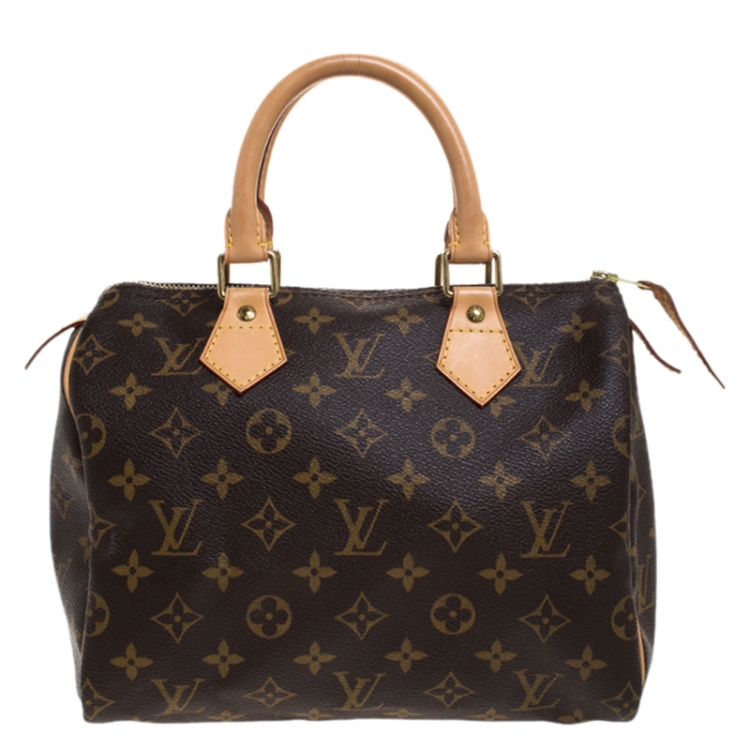 Pre Owned Louis Vuitton Monogram Canvas Speedy 25 Bag