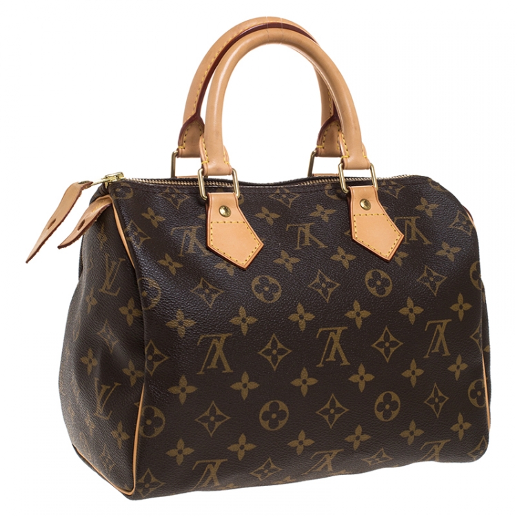 Pre Owned Louis Vuitton Monogram Canvas Speedy 25 Bag