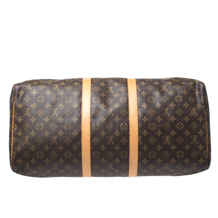 Pre Owned Louis Vuitton Monogram Canvas Keepall 55 Bag