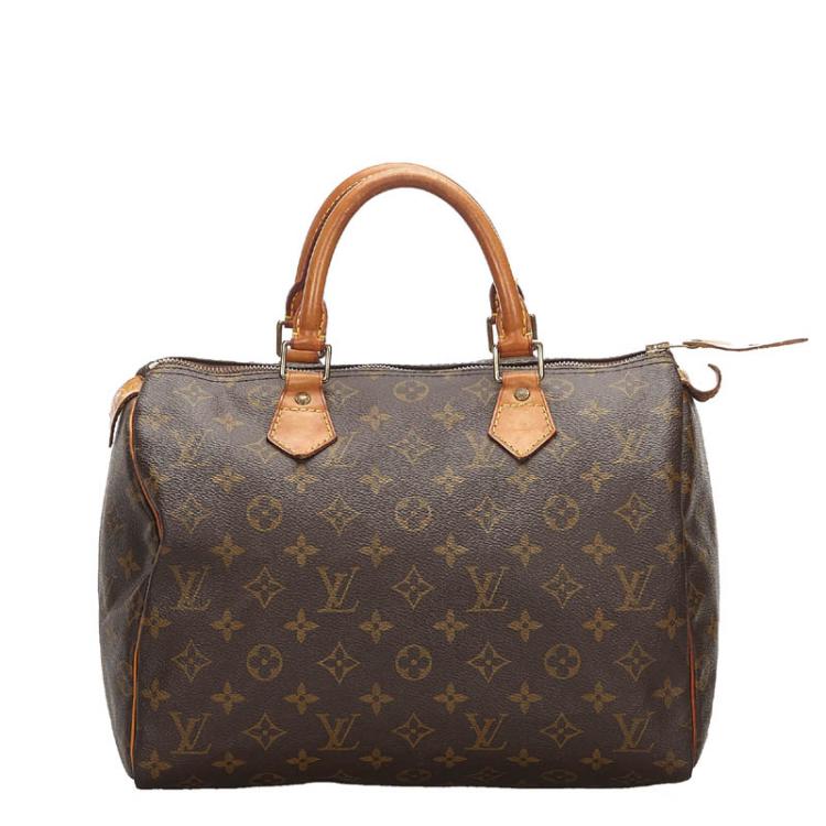 Pre Owned Louis Vuitton Monogram Canvas Speedy 30 City Bag