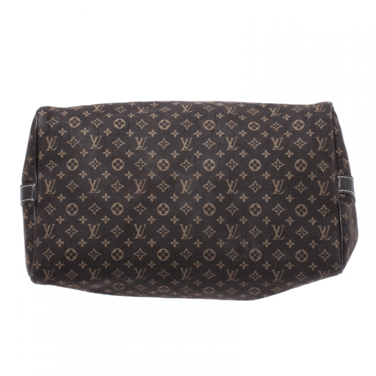 Pre Owned Louis Vuitton Fusain Monogram Idylle Canvas Bandouliere Speedy 30 Bag      
