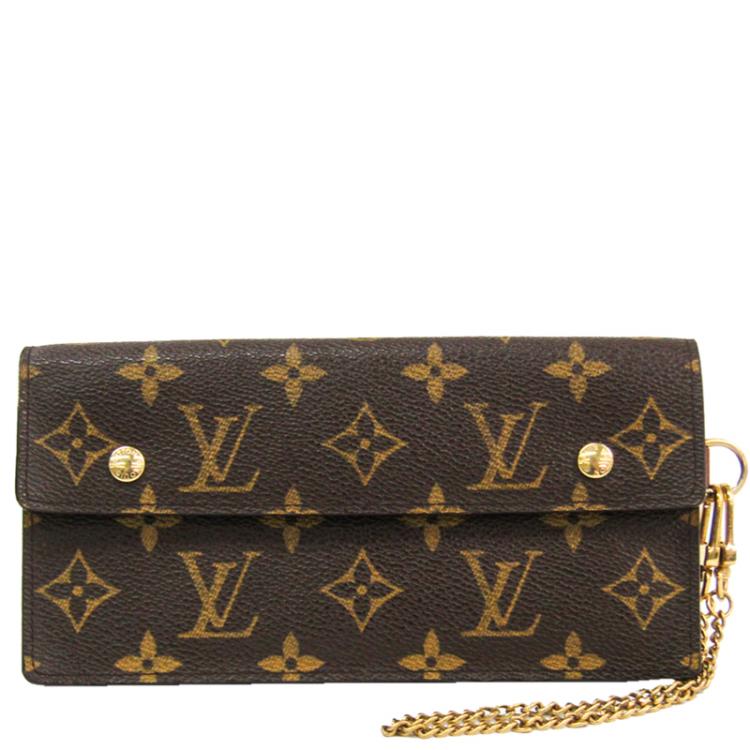 Authentic Louis Vuitton Monogram Canvas Long Wallet, Luxury, Bags