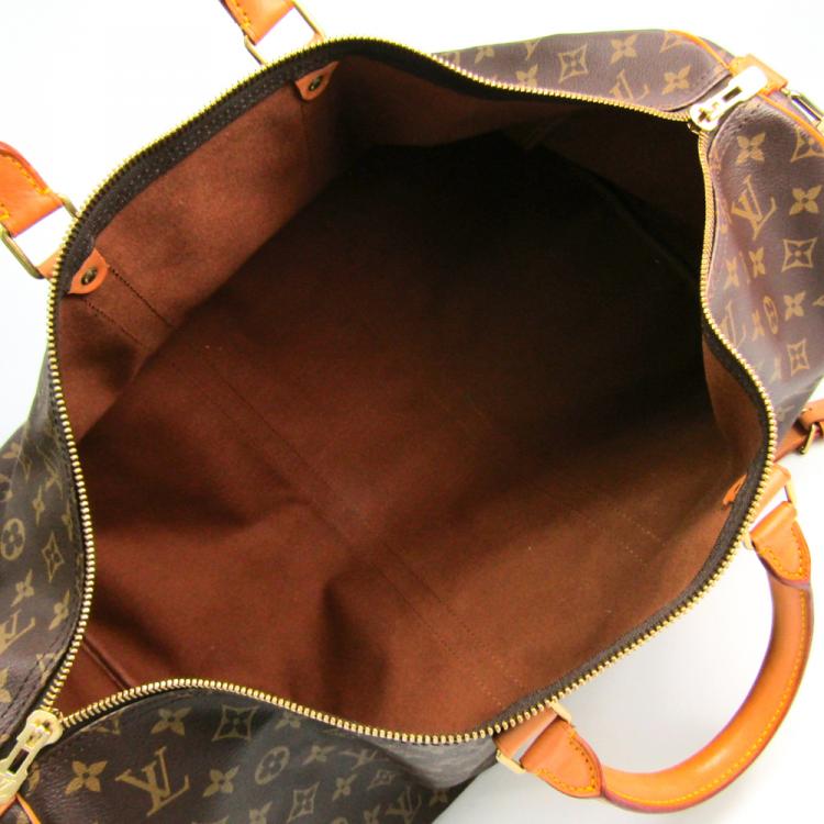 Pre Owned Louis Vuitton Monogram Canvas Keepall Bandouliere 55 Bag