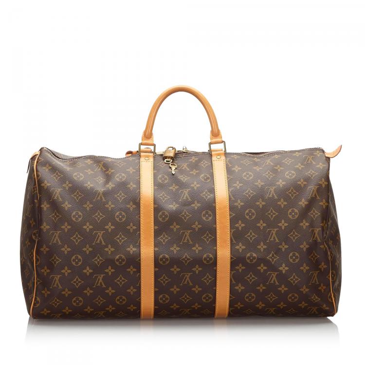 Pre Owned Louis Vuitton Monogram Canvas Keepall 55 Bag