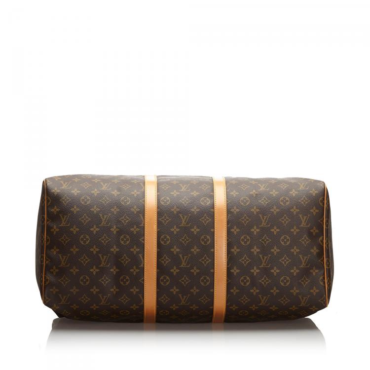Pre Owned Louis Vuitton Monogram Canvas Keepall 55 Bag