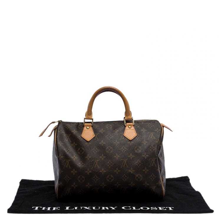 Pre Owned Louis Vuitton Monogram Canvas Speedy 30 Bag