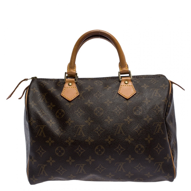 Pre Owned Louis Vuitton Monogram Canvas Speedy 30 Bag