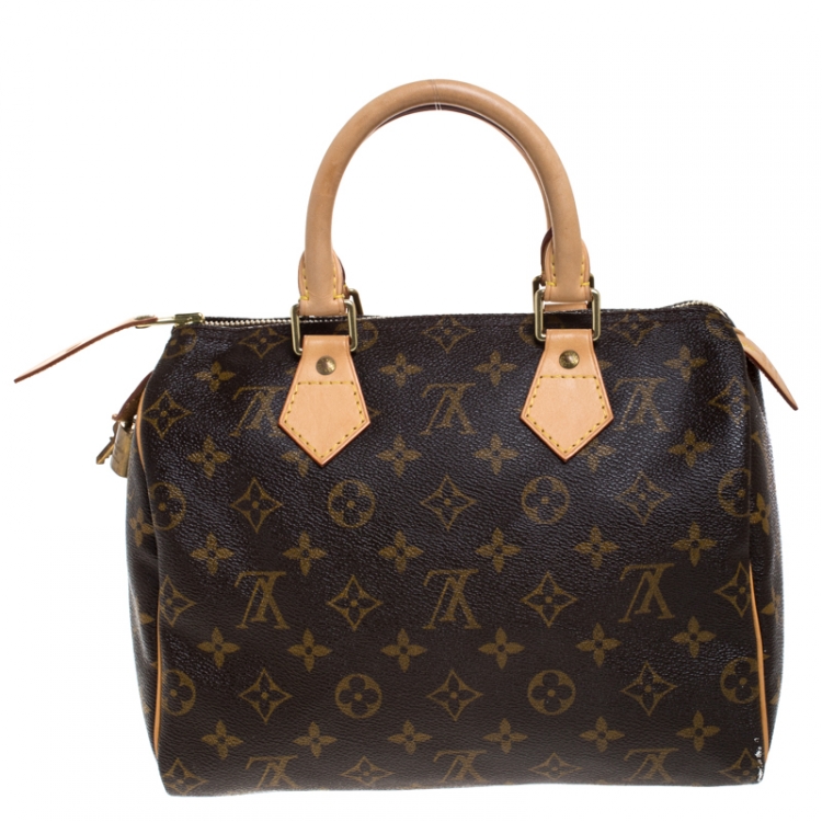 Pre Owned Louis Vuitton Monogram Canvas Speedy 25 Bag