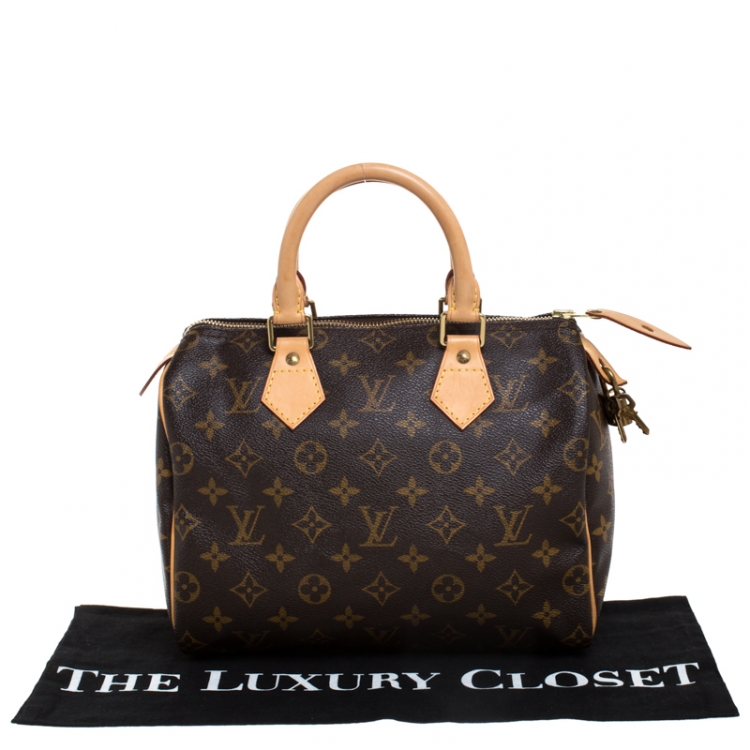 Pre Owned Louis Vuitton Monogram Canvas Speedy 25 Bag