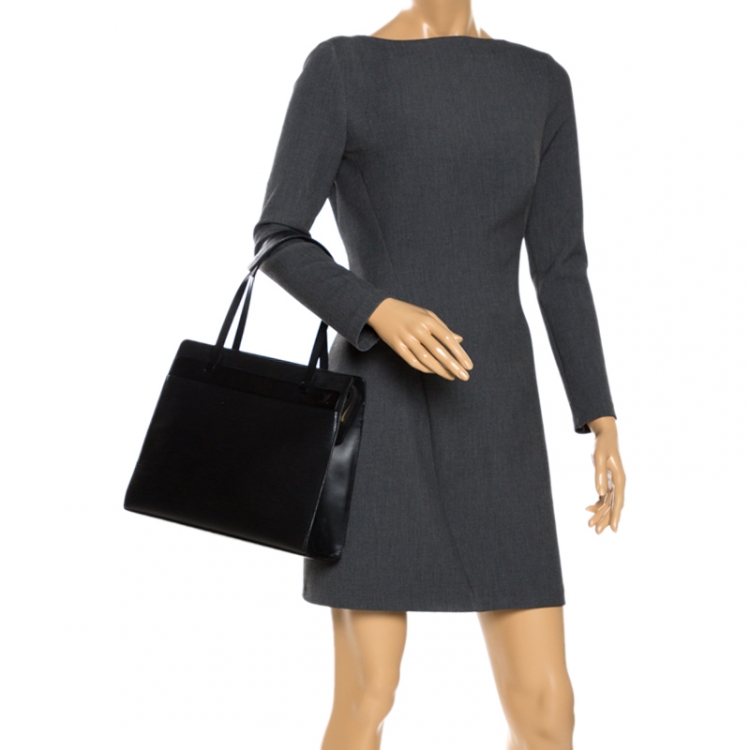Louis+Vuitton+Croisette+Shoulder+Bag+PM+Black+Leather for sale