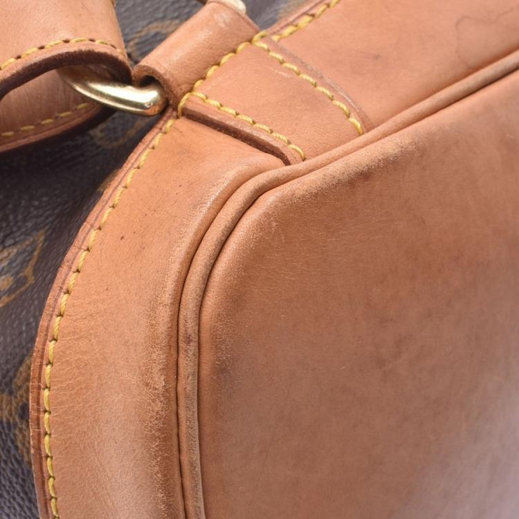 Pre Owned Louis Vuitton Monogram Canvas Leather Montsouris MM Backpack