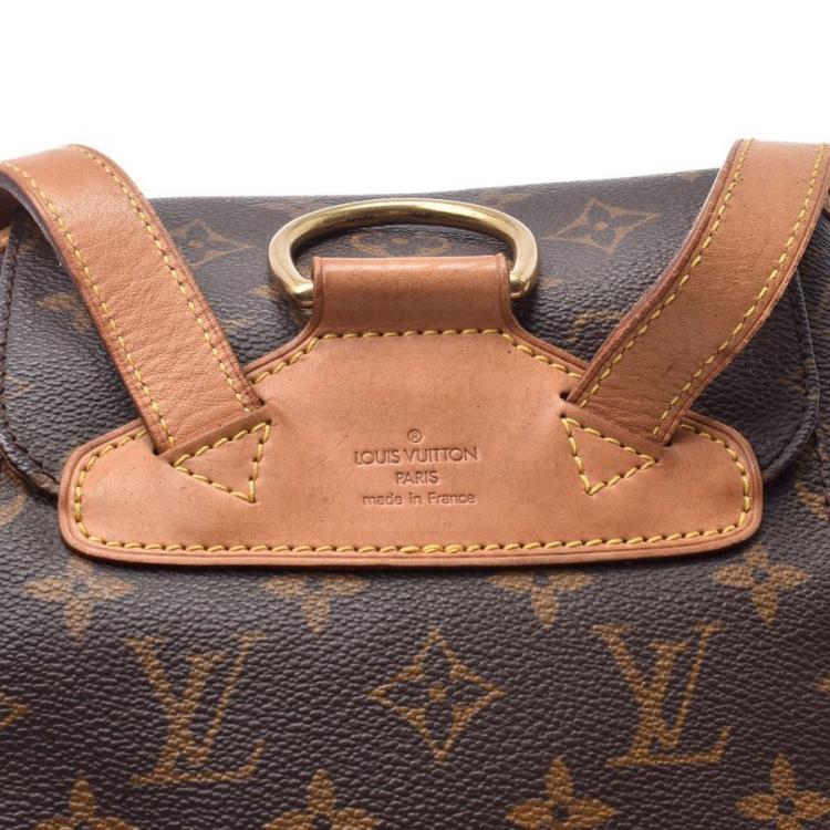 Pre Owned Louis Vuitton Monogram Canvas Leather Montsouris MM Backpack
