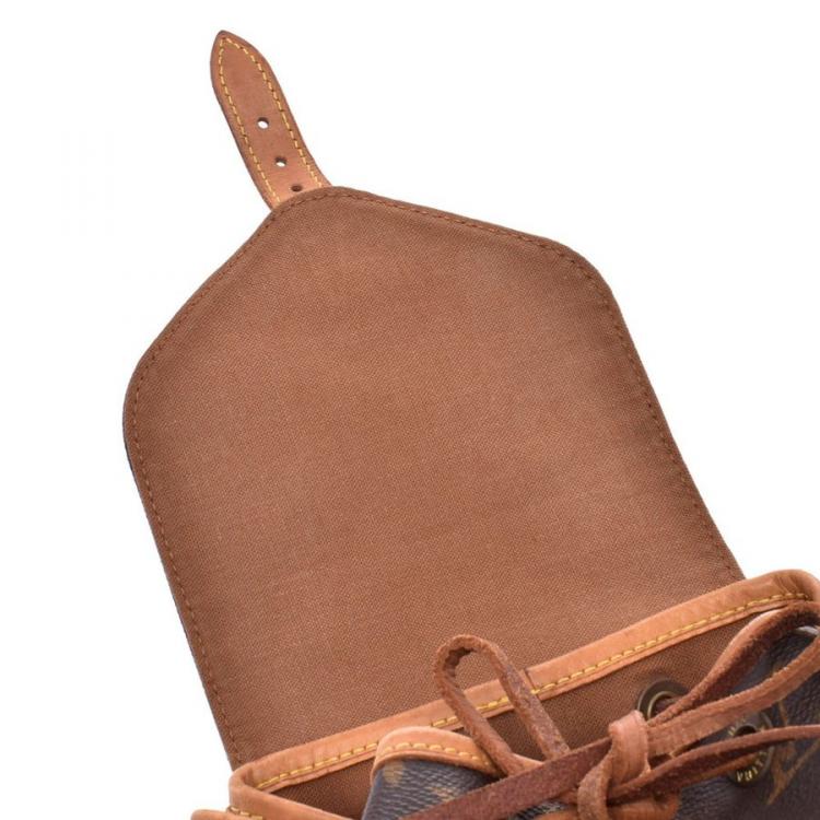 Pre Owned Louis Vuitton Monogram Canvas Leather Montsouris MM Backpack
