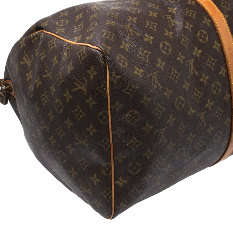 Pre Owned Louis Vuitton Monogram Canvas Keepall 60 Bag