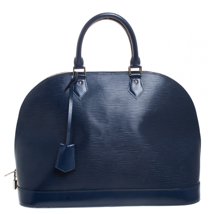 Louis Vuitton Indigo Epi Leather Alma GM Bag Louis Vuitton