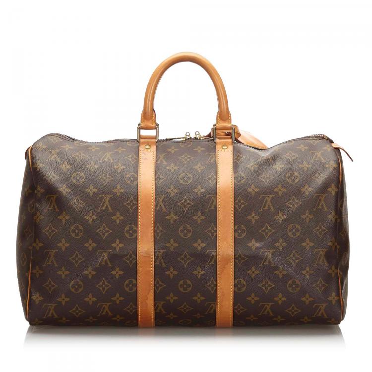 Pre Owned Louis Vuitton Monogram Canvas Keepall 45 Bag
