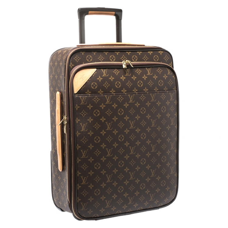 Pre Owned Louis Vuitton Monogram Canvas Business Pegase Legere 55 Luggage