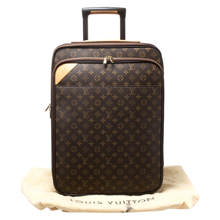 Pre Owned Louis Vuitton Monogram Canvas Business Pegase Legere 55 Luggage
