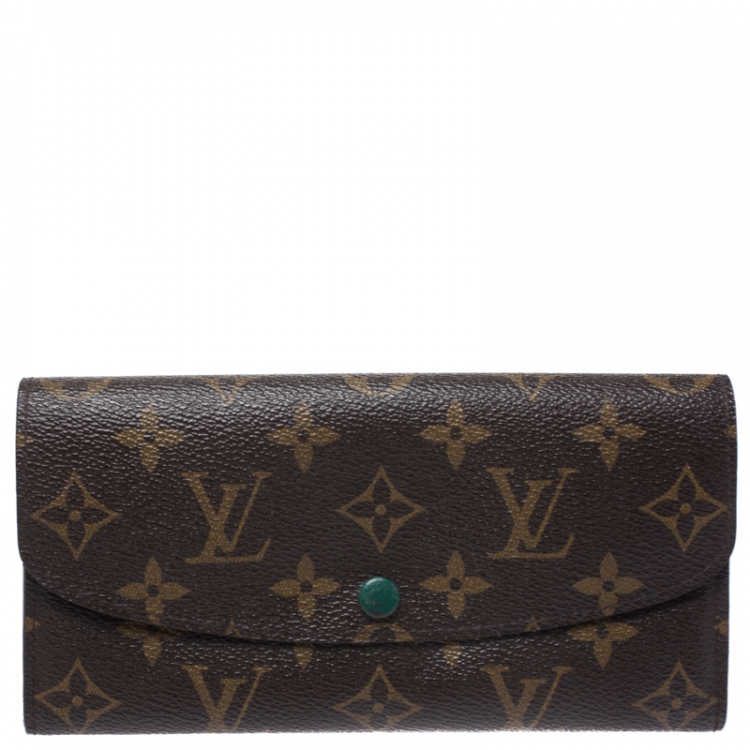 Emilie cloth wallet Louis Vuitton Brown in Cloth - 25668499