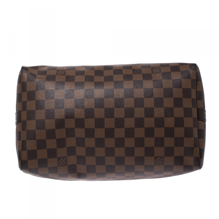 Pre Owned Louis Vuitton Damier Ebene Canvas Bandouliere Speedy 30
