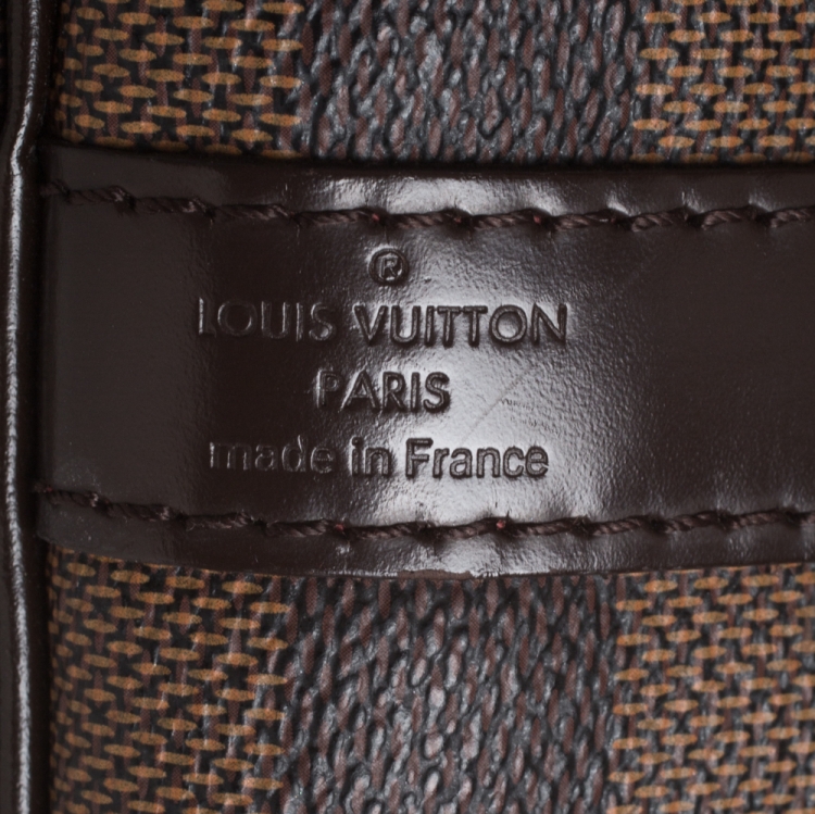 Pre Owned Louis Vuitton Damier Ebene Canvas Bandouliere Speedy 30
