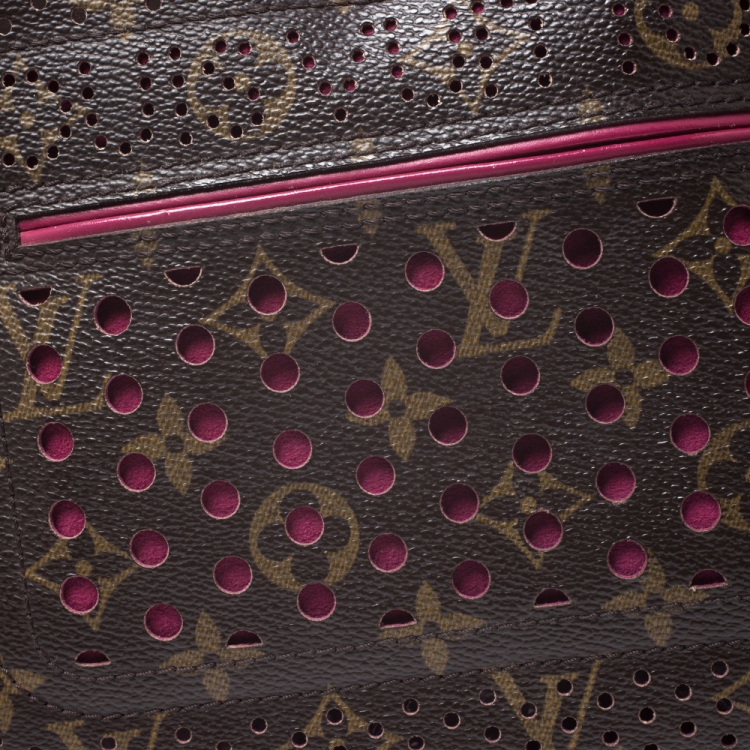Pre Owned Louis Vuitton Fuchsia Monogram Perforated Canvas Limited Edition Speedy 30 Bag