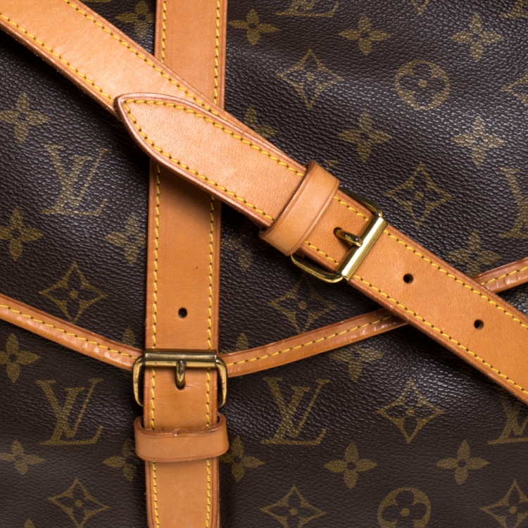 Pre Owned Louis Vuitton Monogram Canvas Saumur 35 Messenger Bag
