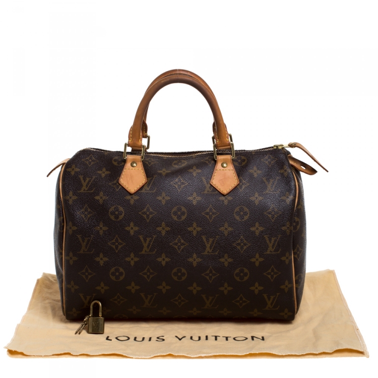 Pre Owned Louis Vuitton Monogram Canvas Speedy 30 Bag
