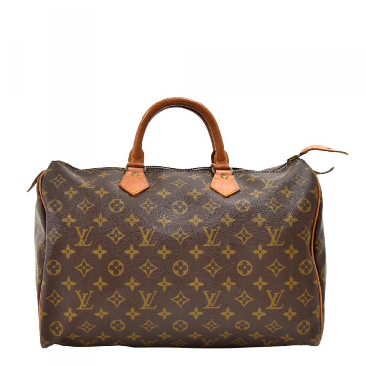 Pre Owned Louis Vuitton Monogram Canvas Speedy 35 City Bag