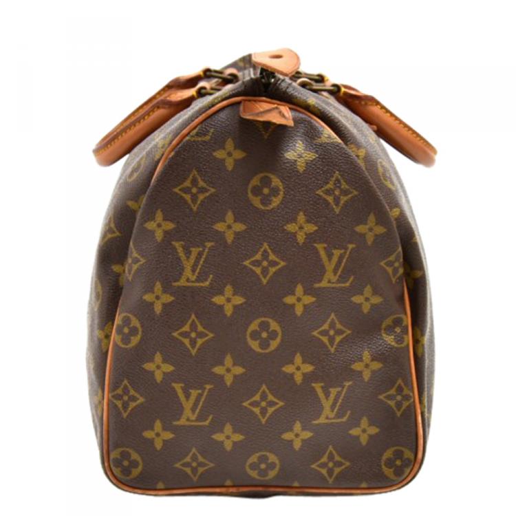 Pre Owned Louis Vuitton Monogram Canvas Speedy 35 City Bag