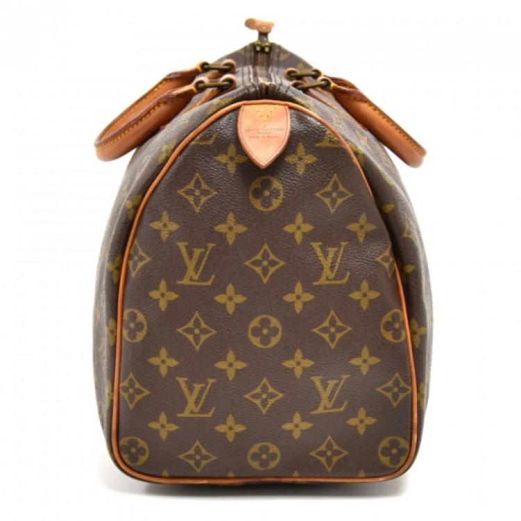 Pre Owned Louis Vuitton Monogram Canvas Speedy 35 City Bag