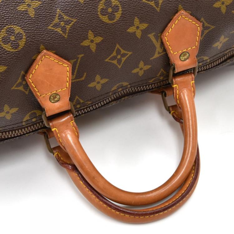 Pre Owned Louis Vuitton Monogram Canvas Speedy 35 City Bag