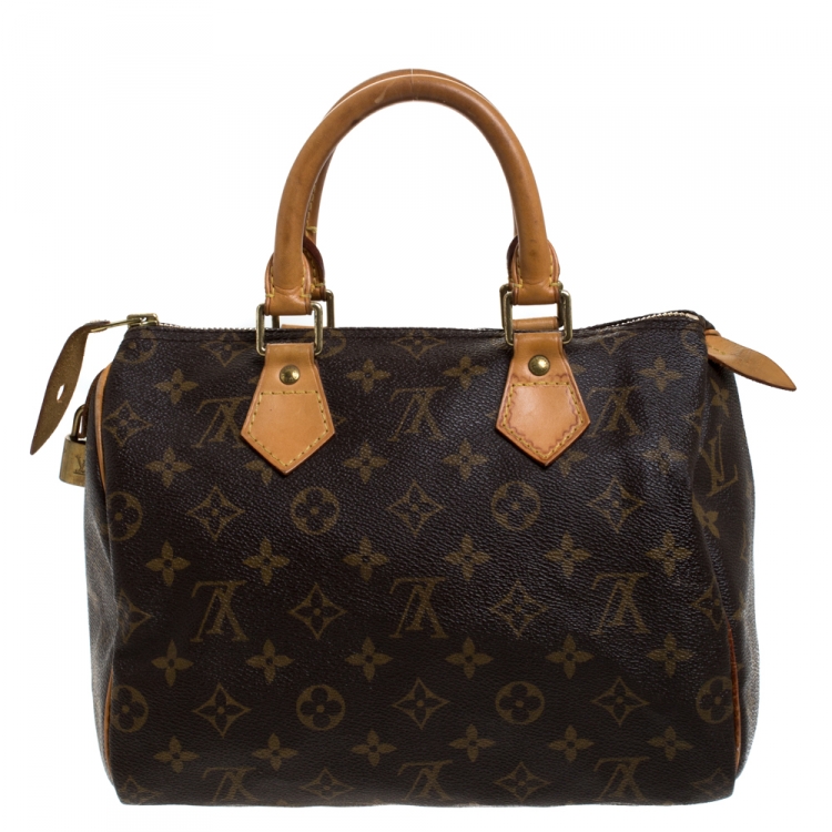 Pre Owned Louis Vuitton Monogram Canvas Speedy 25 Bag
