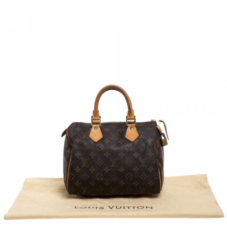 Pre Owned Louis Vuitton Monogram Canvas Speedy 25 Bag