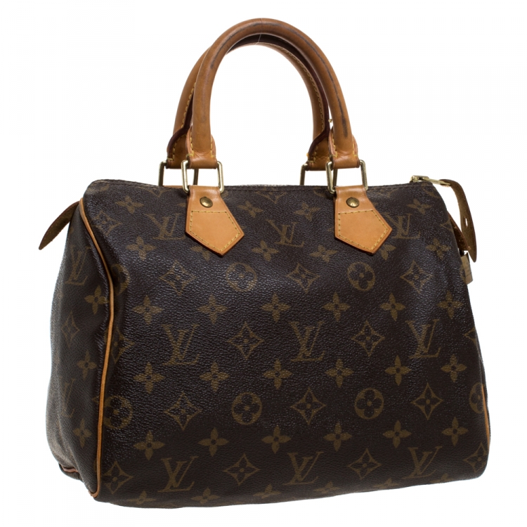 Pre Owned Louis Vuitton Monogram Canvas Speedy 25 Bag