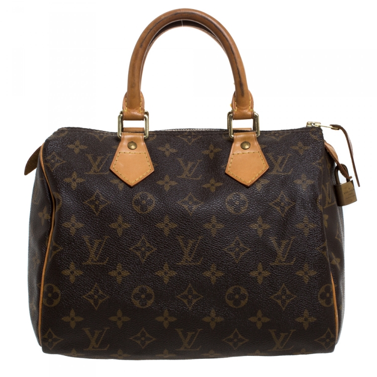 Pre Owned Louis Vuitton Monogram Canvas Speedy 25 Bag