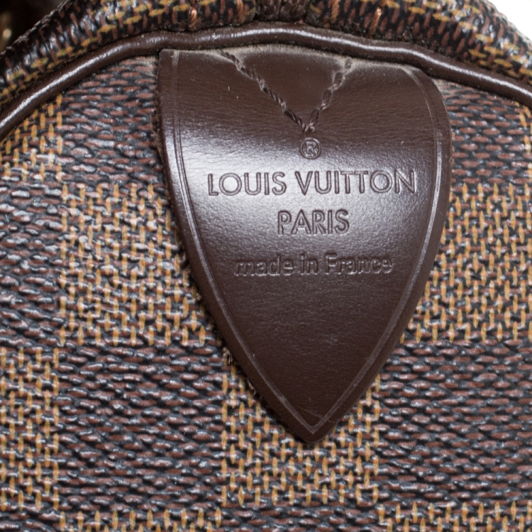 Pre Owned Louis Vuitton Monogram Ebene Canvas Speedy 25 Bag