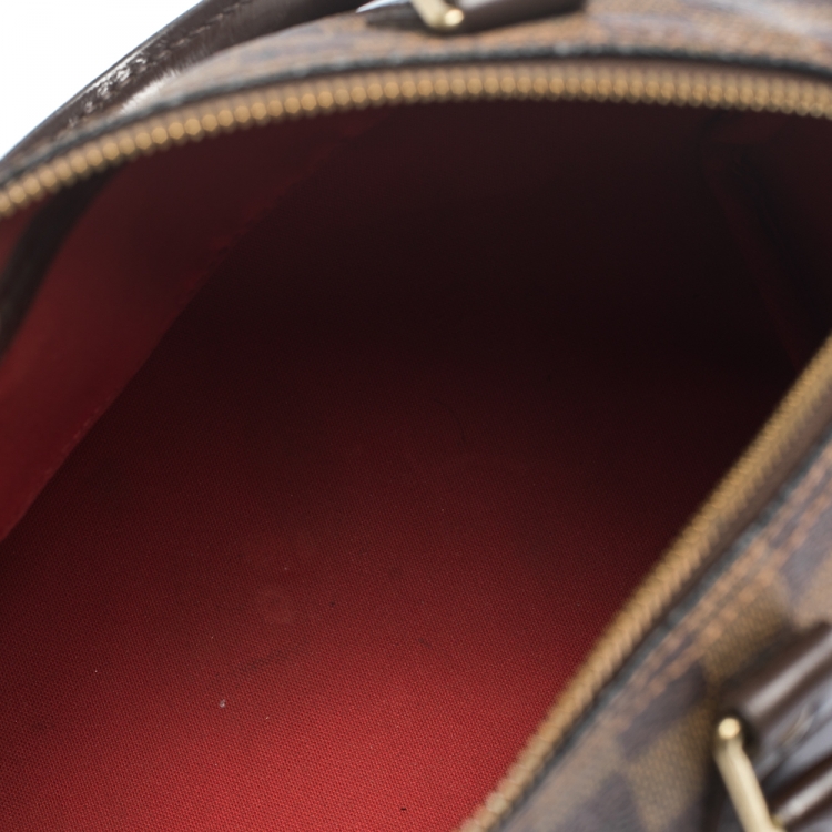 Pre Owned Louis Vuitton Monogram Ebene Canvas Speedy 25 Bag