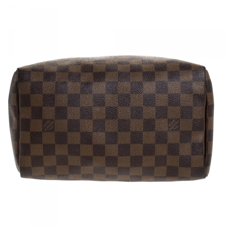 Pre Owned Louis Vuitton Monogram Ebene Canvas Speedy 25 Bag