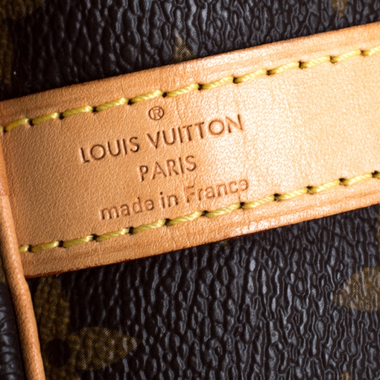 Pre Owned Louis Vuitton Monogram Canvas Limited Edition World Tour Speedy 30 Bag