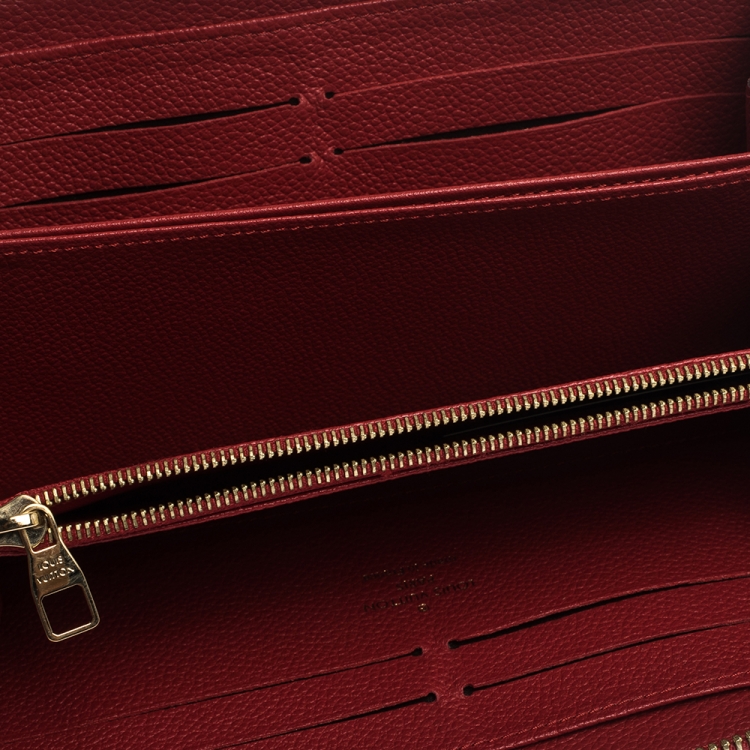 Louis Vuitton Scarlet Red Monogram Empreinte Leather Clemence