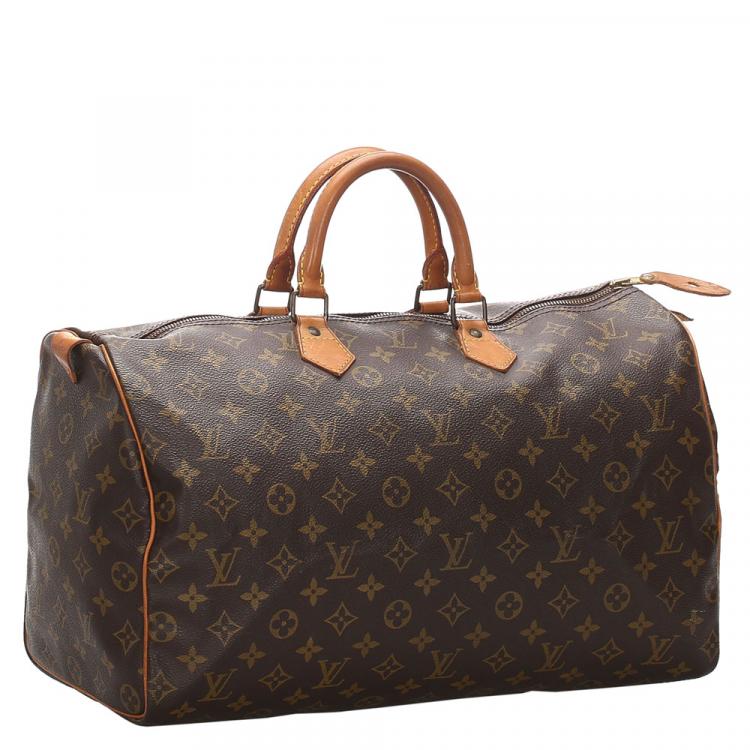 Pre Owned Louis Vuitton Monogram Canvas Speedy 40 Bag