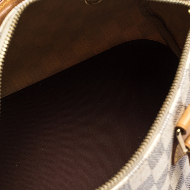 Pre Owned Louis Vuitton Damier Azur Speedy 25 Bag