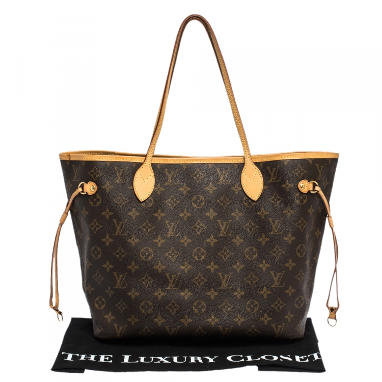 Pre Owned Louis Vuitton Monogram Canvas Neverfull MM Bag
