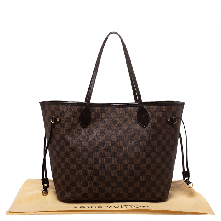 Pre Owned Louis Vuitton Damier Ebene Canvas Neverfull MM Bag