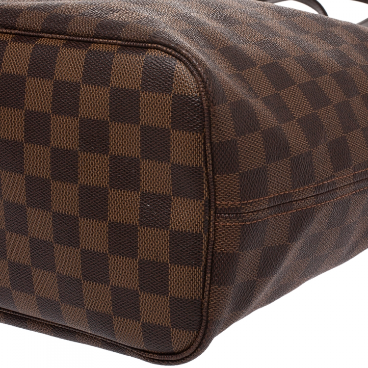 Pre Owned Louis Vuitton Damier Ebene Canvas Neverfull MM Bag